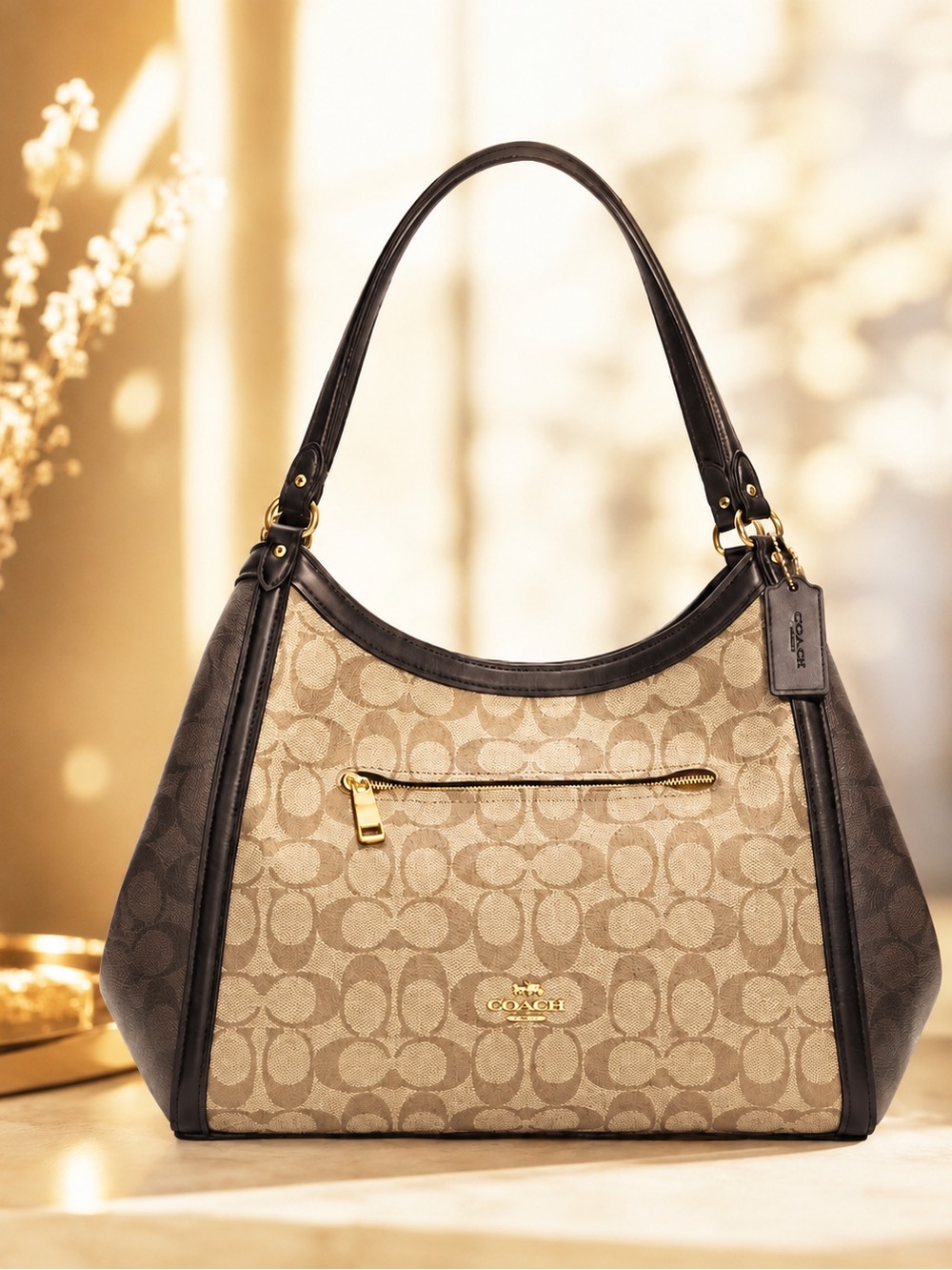 Coach Kristy Shoulder Bag In Blocked Signature Canvas NWOT MSRP: $498.00